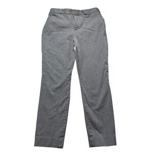 Banana Republic High-Rise Sloan Pants 14 Gray Slim Ankle Trousers #941